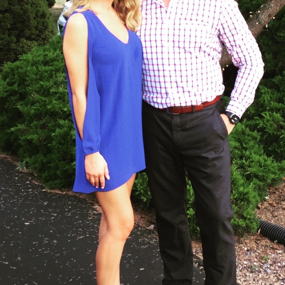 Great dress for a casual event or can dress up for cocktail party attire!